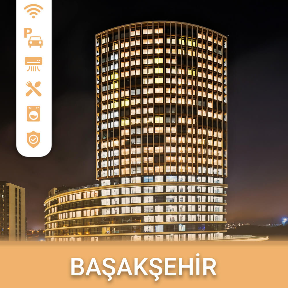 Başakşehir Fully Rental Flat in Corporate