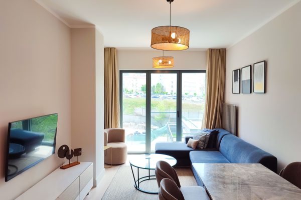 Sur Yapı Excellence Koşuyolu Furnished 1+1 Apartment for Rent (B)